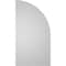Ekena Millwork Quarter Round Top Left Surface Mount PVC Gable Vent w/ 2"W x 2"P Brickmould Sill Frame, 16"W x 30"H GVPQL16X3003SN - alternate 2